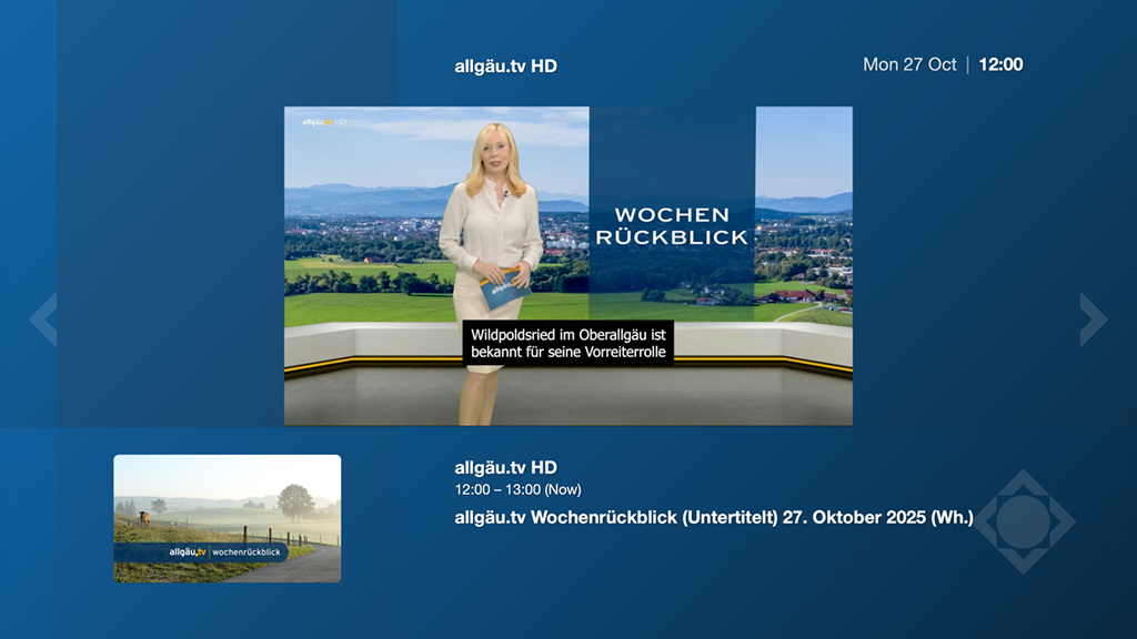 SLR DVB I Demonstration App Screen SLR DVB I Demonstration App Screen
