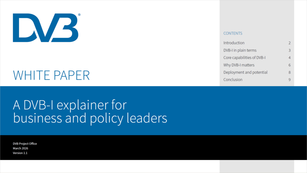 White paper DVB I business explainer